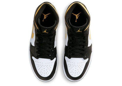Jordan 1 Mid White Pollen Black