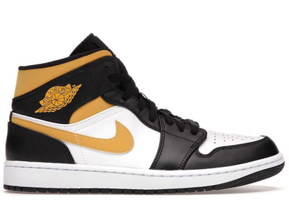 Jordan 1 Mid White Pollen Black