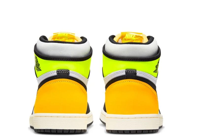 Jordan 1 Retro High White Black Volt University Gold (GS)