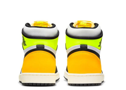 Jordan 1 Retro High White Black Volt University Gold (GS)