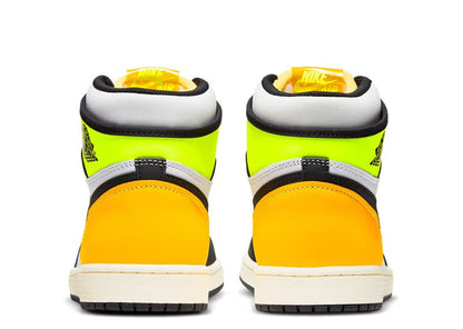 Jordan 1 Retro High White Black Volt University Gold
