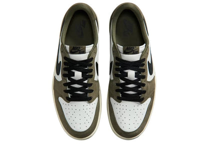 Air Jordan 1 Retro Low Medium Olive Summit White Sail Black