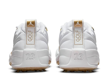 Jordan 12 Golf Metallic Gold