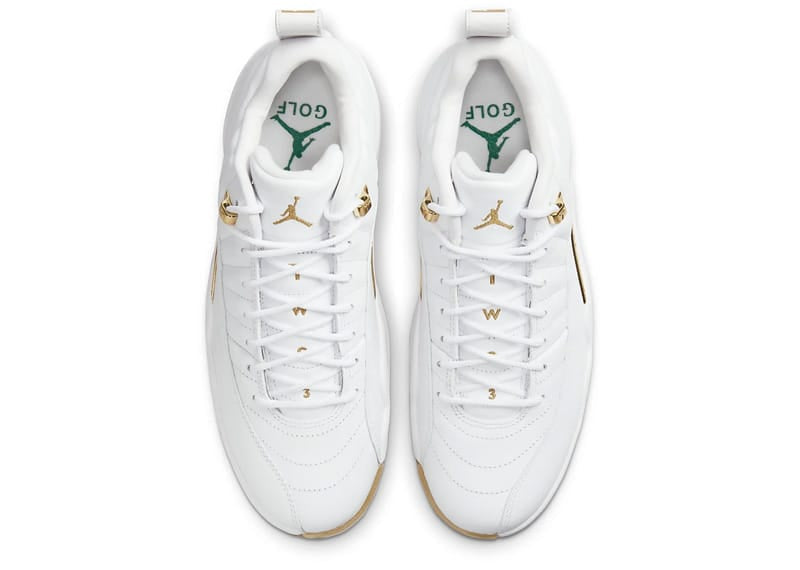 Jordan 12 Golf Metallic Gold