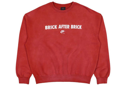 Jordan Bike Air x Nigel Sylvester Fleece Crewneck Sweatshirt Cinnabar Red