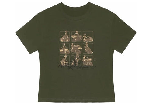 Travis Scott Cactus Jack The Rider Babydoll Cropped Tee Green