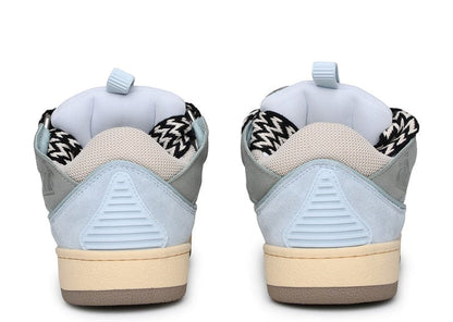 Lanvin Leather Curb Sneaker Pale Blue
