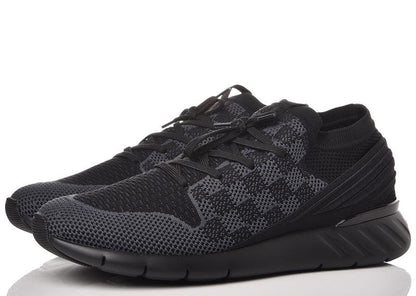 Louis Vuitton Black Knit Fabric Fast Lane Lace Up