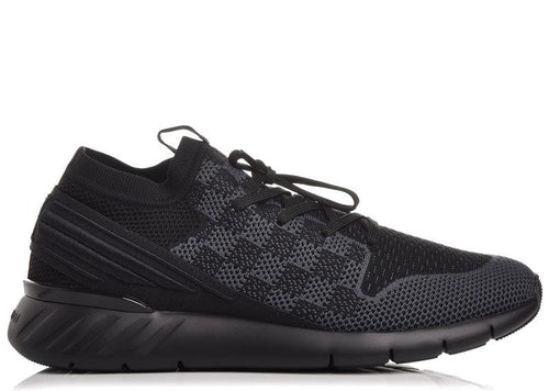Louis Vuitton Black Knit Fabric Fast Lane Lace Up