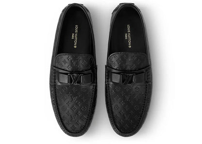 Louis Vuitton Hockennheim Moccasin Monogram Loafer Black