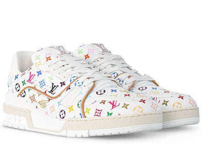 Louis Vuitton LV Trainer Takashi Murakami White