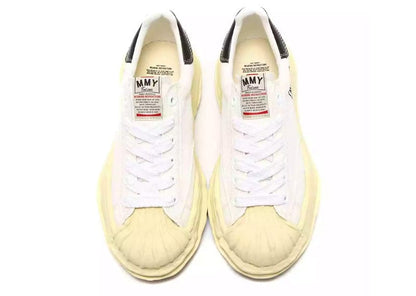 Maison Mihara Yasuhiro Blakey Vintage Sole Canvas Low White