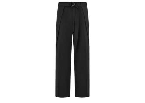 Manière De Voir Wide Fit Wrap Leg Tailored Pants Black