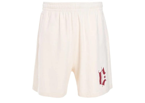 Marcelo Burlon County of Milan Headletter Comfy Shorts Cream