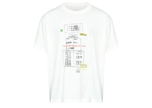 MM6 Maison Margiela Library Stamp Tee White