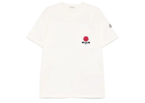 Moncler Chest Pocket Flower Tee Neutral
