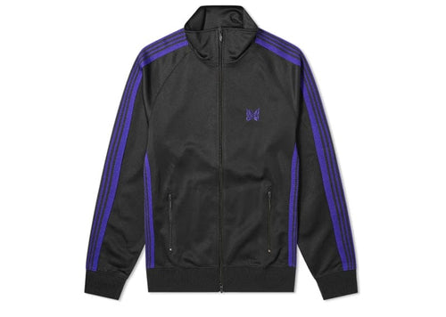 Needles Track Jacket Charcoal/Purple