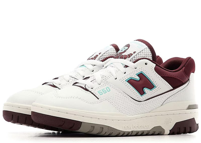 New Balance 550 Burgundy Cyan