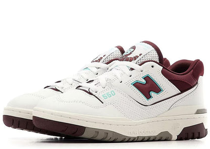 New Balance 550 Burgundy Cyan