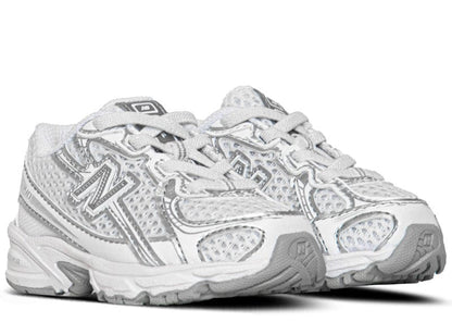 New Balance 740 Bungee Lace White Silver Metallic (TD)
