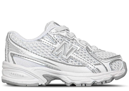 New Balance 740 Bungee Lace White Silver Metallic (TD)