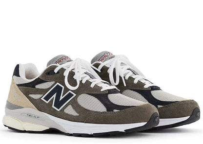 New Balance 990v3 MiUSA Grey Blue Olive
