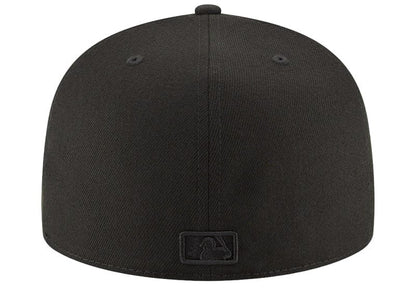 New Era Atlanta Braves Blackout Basic 59FIFTY Fitted Hat Black 7 1/4