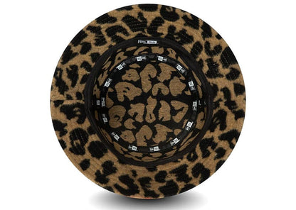 New Era Leopard Camel Bucket Hat