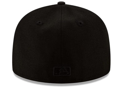 New Era Milwaukee Brewers Black on Black 59FIFTY Fitted Hat Black 7 7/8