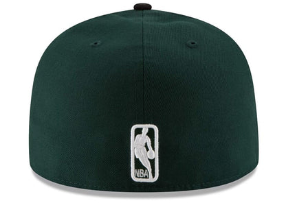 New Era Milwaukee Bucks Official Team Color 2-Tone 59FIFTY Fitted Hat Green/Black 7 5/8