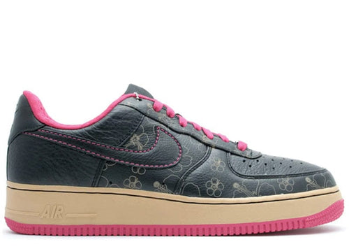 Nike Air Force 1 Low Black Floral Pink