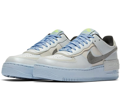Nike Air Force 1 Low Shadow Pure Platinum Snakeskin Blue (Women's)