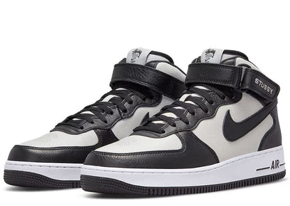Nike Air Force 1 Mid Stussy Light Bone Black