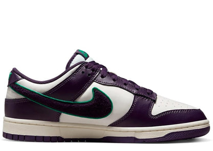 Nike Dunk Low Chenille Swoosh Sail Grand Purple