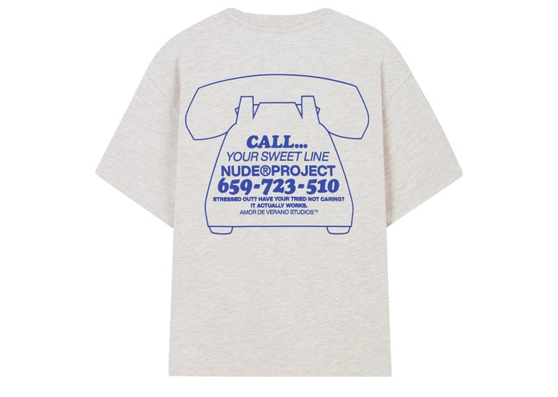 Nude Project Call Tee Grey Melange