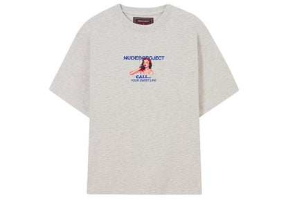 Nude Project Call Tee Grey Melange