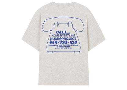 Nude Project Call Tee Grey Melange