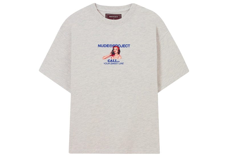 Nude Project Call Tee Grey Melange