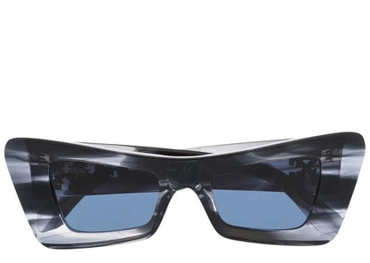 OFF-WHITE Accra Cat-Eye Marbled Sunglasses Navy Blue/Multi/Blue (OERI027S22PLA0014945)