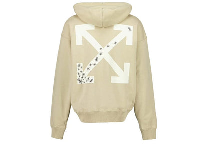 Off-White Ants Arrow Skate Hoodie Beige