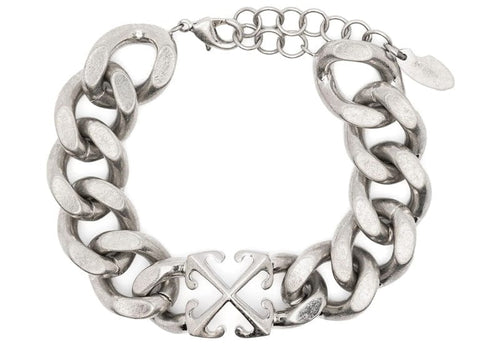 OFF-WHITE Arrow Chain Bracelet Silver