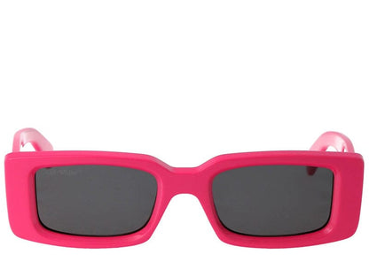 OFF-WHITE Arthur Square Frame Sunglasses Fluo Pink/White (OWRI023R21PLA0013001)