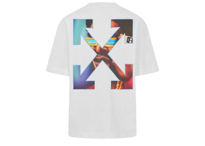 OFF-WHITE Barber Arrow Skate S/S Tee White-Serenity
