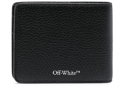 Off-White Binder Bi-Fold Diagonal Stripes Wallet Black