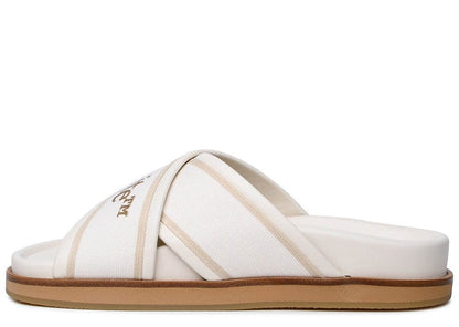 Off-White Cloud Criss Cross Slide Beige