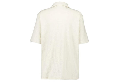 Off-White Cream Terry Cotton Bowling Shirt