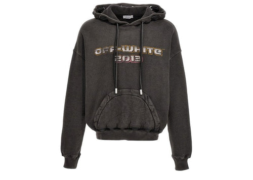 OFF-WHITE Digit Bacchus Cotton Hoodie Black
