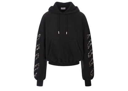 Off -White Eyelet Hoodie 'Black'
