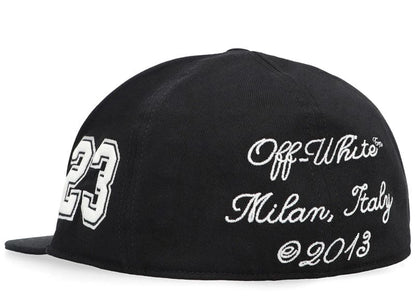 Off-White Logo Embroidered Baseball Cap Black