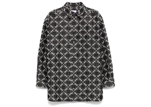 Off-White Logo-Monogram Denim Shirt